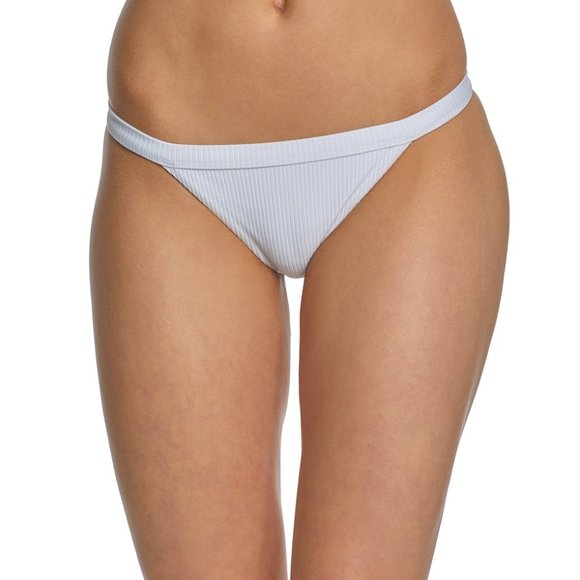 New Nike White Ribbed Swim Bikini Bottom - Picture 1 of 9